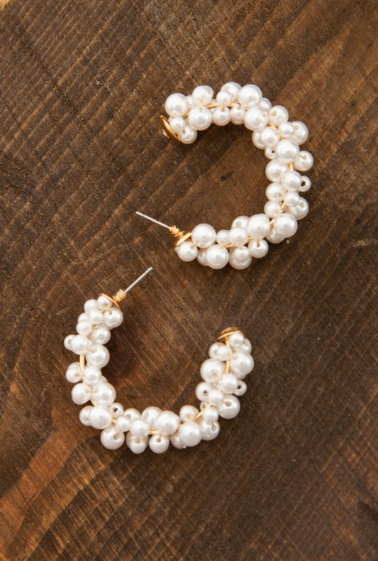 Dolly Pearl Hoops