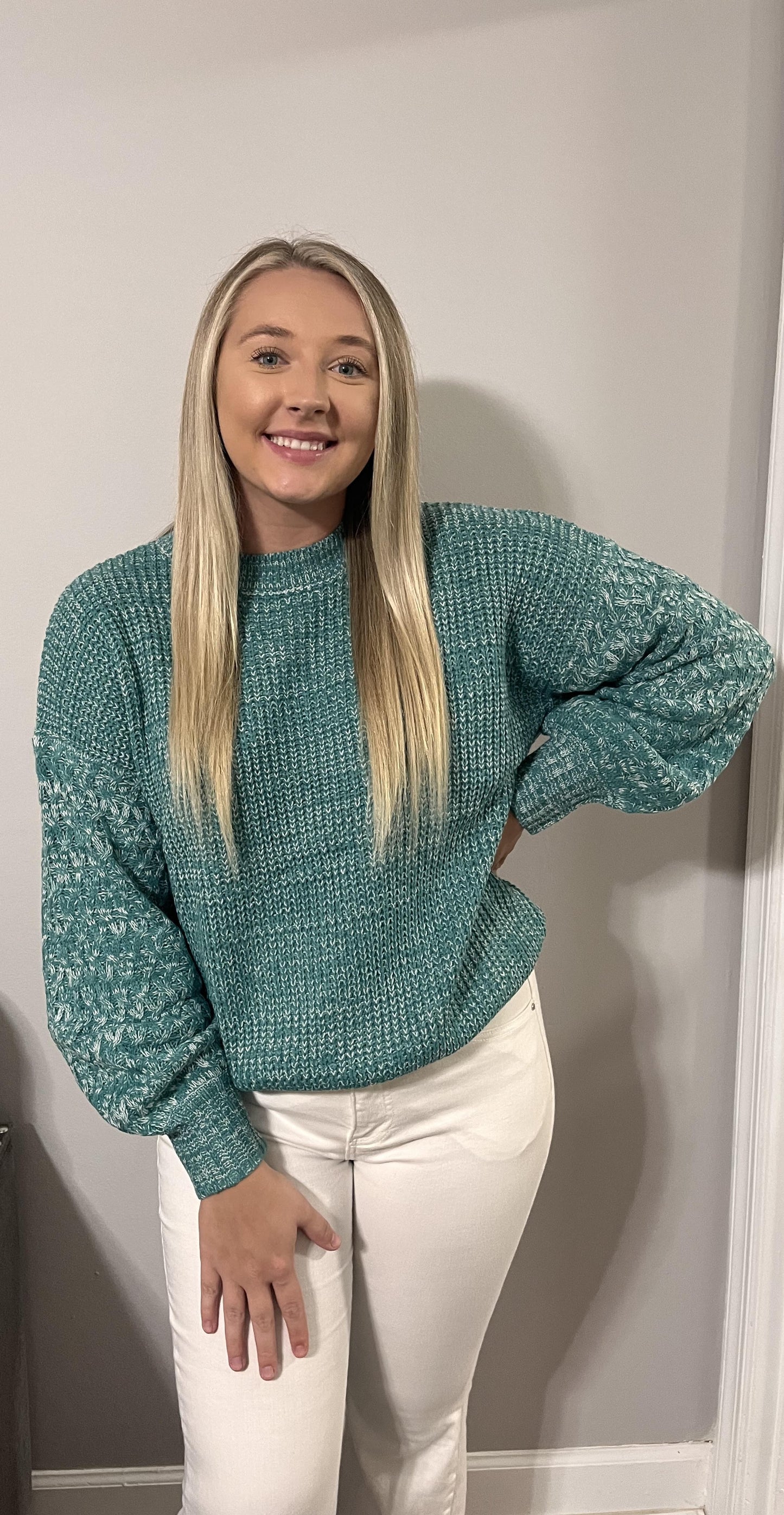 Blue Detailed Sweater