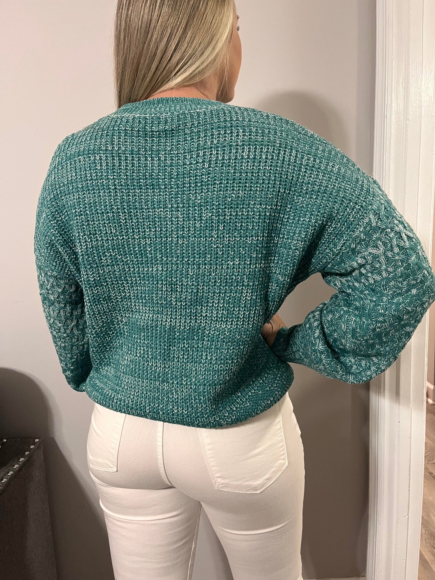 Blue Detailed Sweater