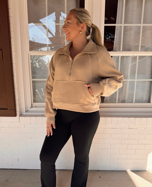 Oatmeal Quarter Zip